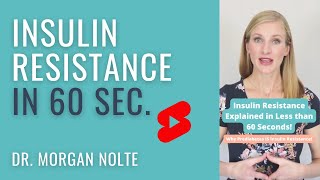 Insulin Resistance Explained Simply in Less Than 60 Seconds
