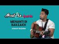 Menanti di Barzakh - Aiman Hashim (Akustika Manis)