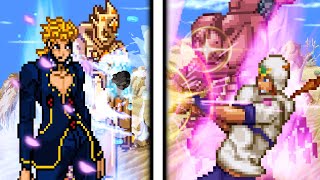 (+13) Giorno Giovanna (G.E.R) VS Johnny Joestar (TUSK 1-4) - Sprite Animation