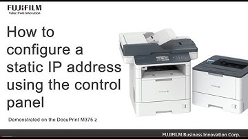 How to configure static ip using control panel