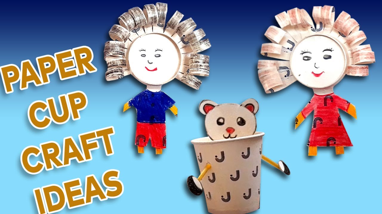 Paper Cup Craft Idea Fun Activity for Kids Kids Toy Art & Craf