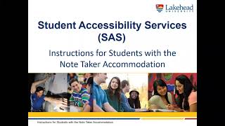 Instructions for Students with the Peer Note Taker Accommodation