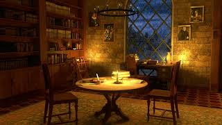 Oxford Library 🌧️ 8 Hours of Spring Rain on Ancient Books for Deep Sleep, Study & Insomnia Relief