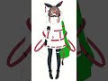 【イラスト】妹の新衣装メイキング【タイムラプス】#Shorts