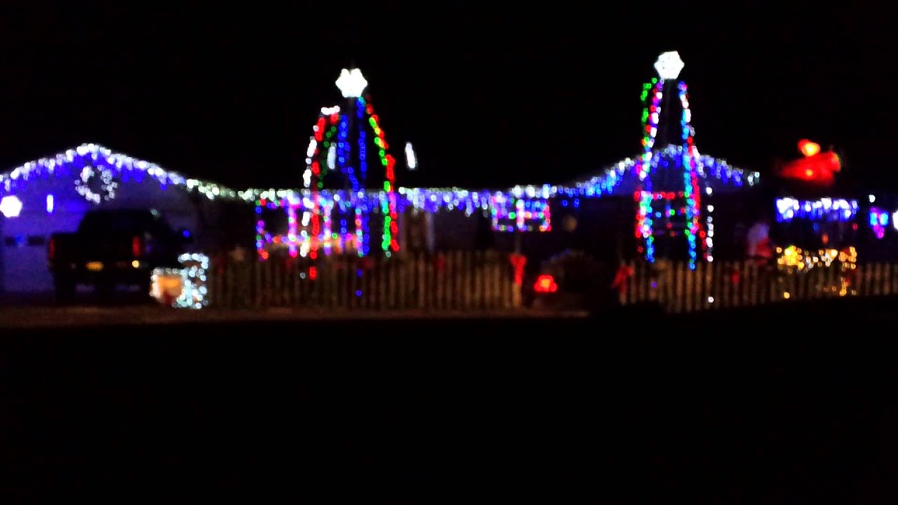 Christmas light show dueling banjos YouTube
