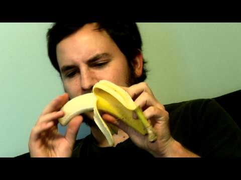 How to properly eat a banana in a room full of dud...