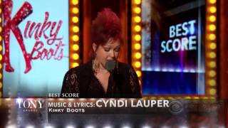 Cyndi Lauper   Best Score 'Kinky Boots'   Tony Awards 20131]