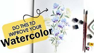 Beginner to Watercolour? Learn Easy Watercolour Flowers