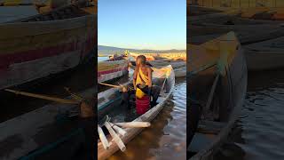 Celebrity Hadzabe Tribe bushmen Chabba experience boat first time but he has a leak 🥰 Wealth