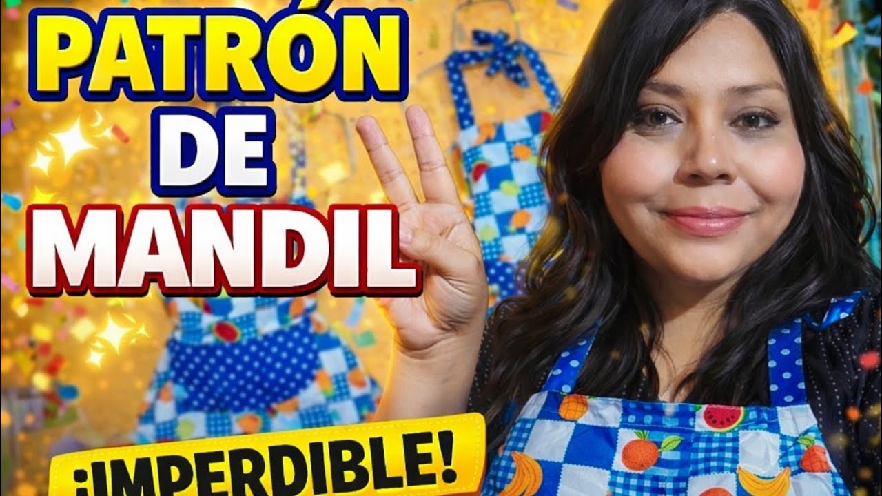 Acompáñame a realizar el patrón del mandil #patrón #videoviral #emprendora