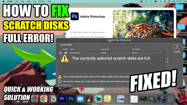 How To Fix Scratch Disks are Full In Adobe Photoshop 2024 & 2025 | FAST & EASILY