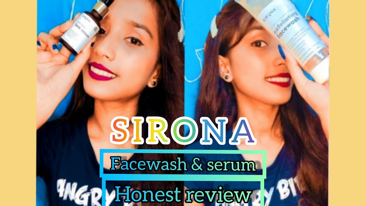 SIRONA Exfoliating Face wash & Anti Acne Face Serum reviewAcne Prone
