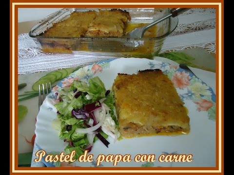 Receta de Pastel de papa con carne - YouTube