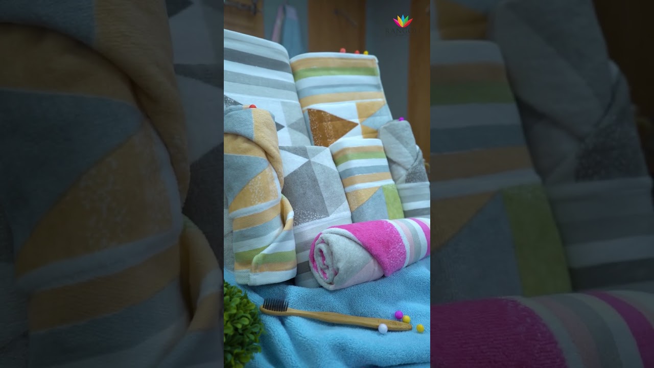 Frolina Jacquard Print Towel Set II Rangoli Furnishings 