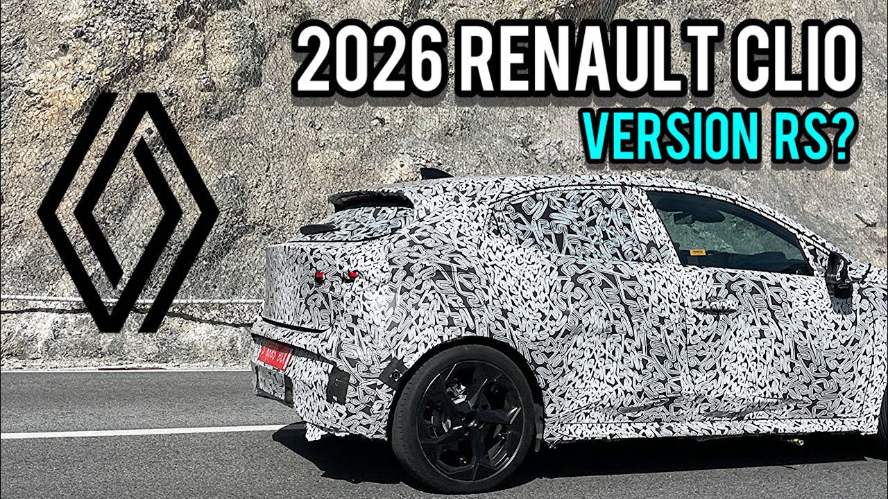 SPIED TESTING 2026 RENAULT CLIO VI! (*VERSION RS?*) - YouTube