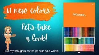 61 NEW Colors ! Woomer colored pencil review.  Like Buttah?
