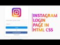 🌟 Create an Instagram Login Page Using HTML & CSS Only 💻