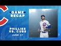 Cubs vs. Phillies Game Highlights | 6/27/23