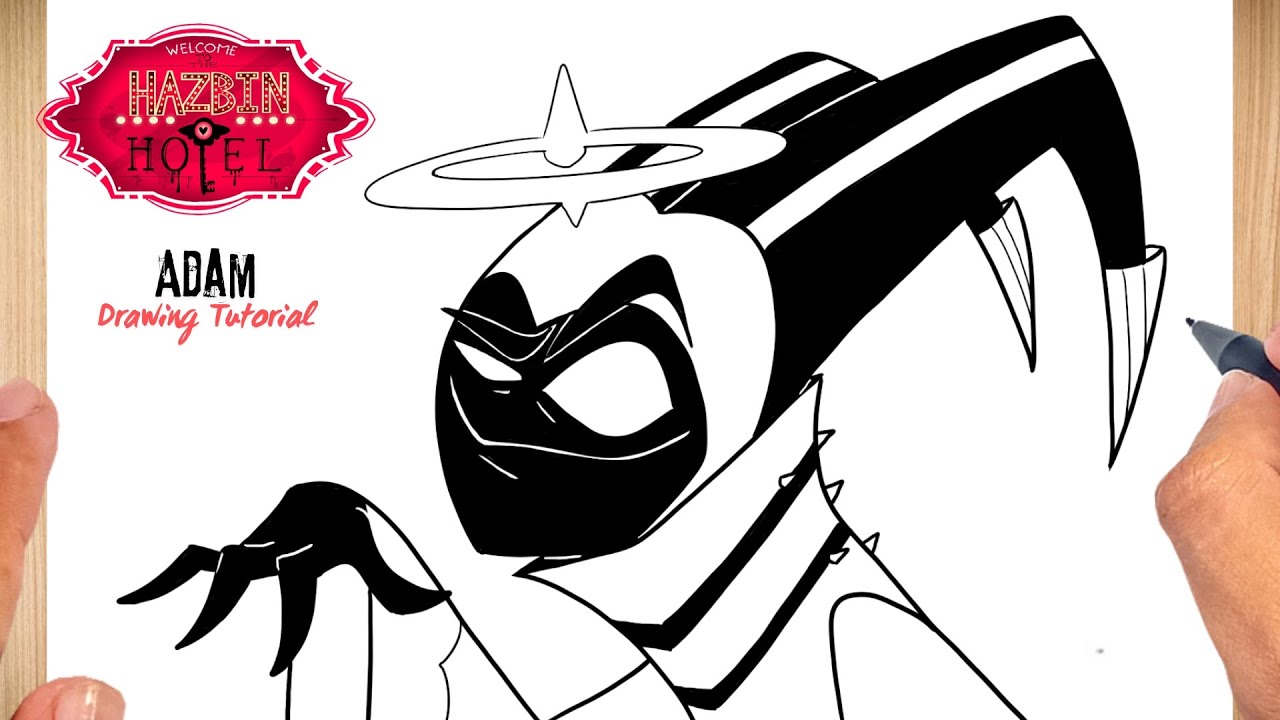 How to draw Adam Hazbin Hotel Easy - YouTube