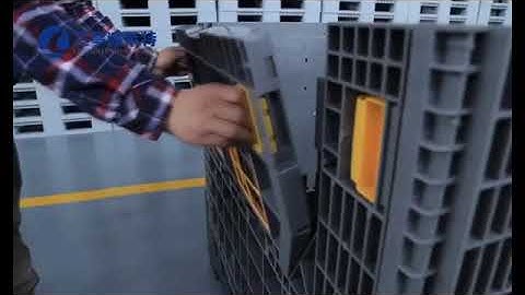 How to use the large foldable pallet boxes for the Automobile industry