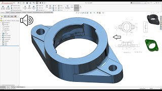 SolidWorks Tutorial 2021! Exercise 105! Dynamic Mirror Entities step by step! Learn from Home! :D
