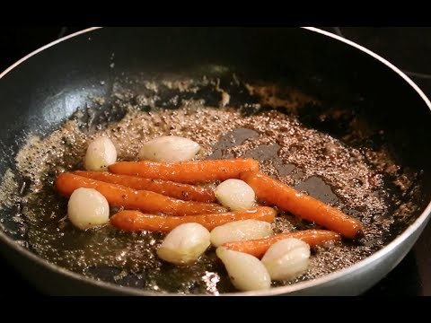 Видео рецепт Карамелизированные овощи в сковороде