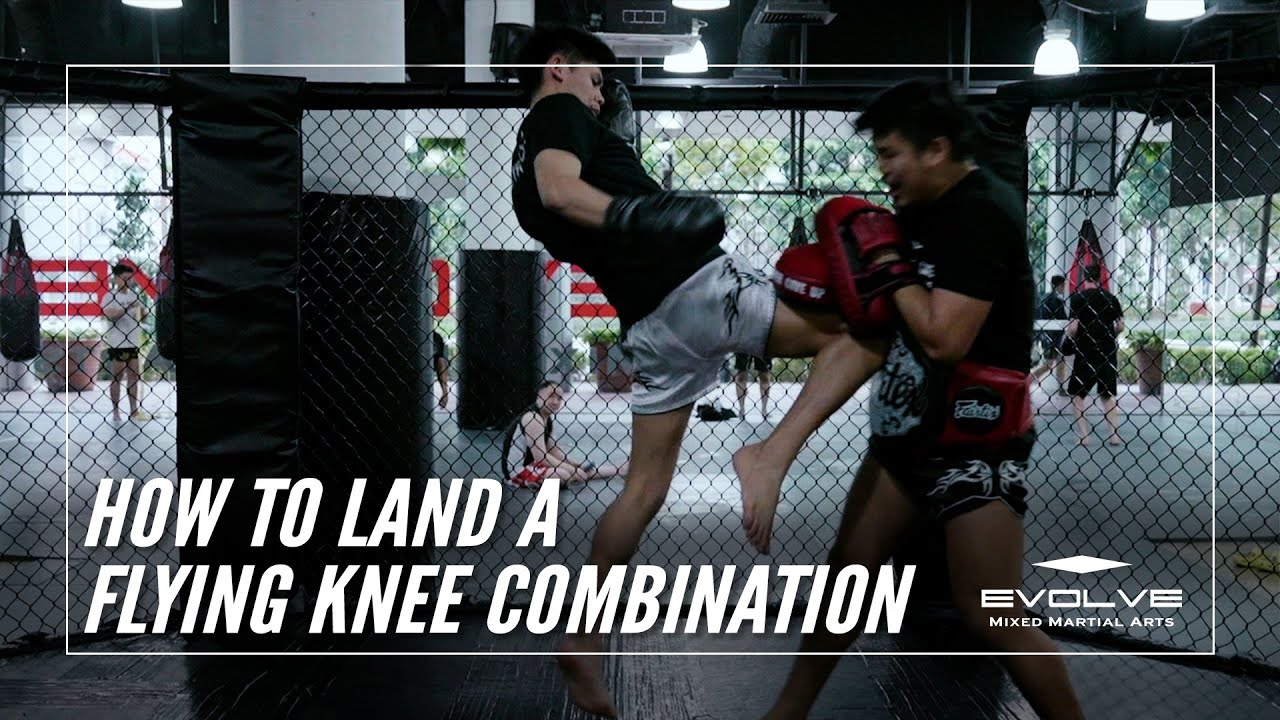 Muay Thai How To Land A Flying Knee Combination YouTube