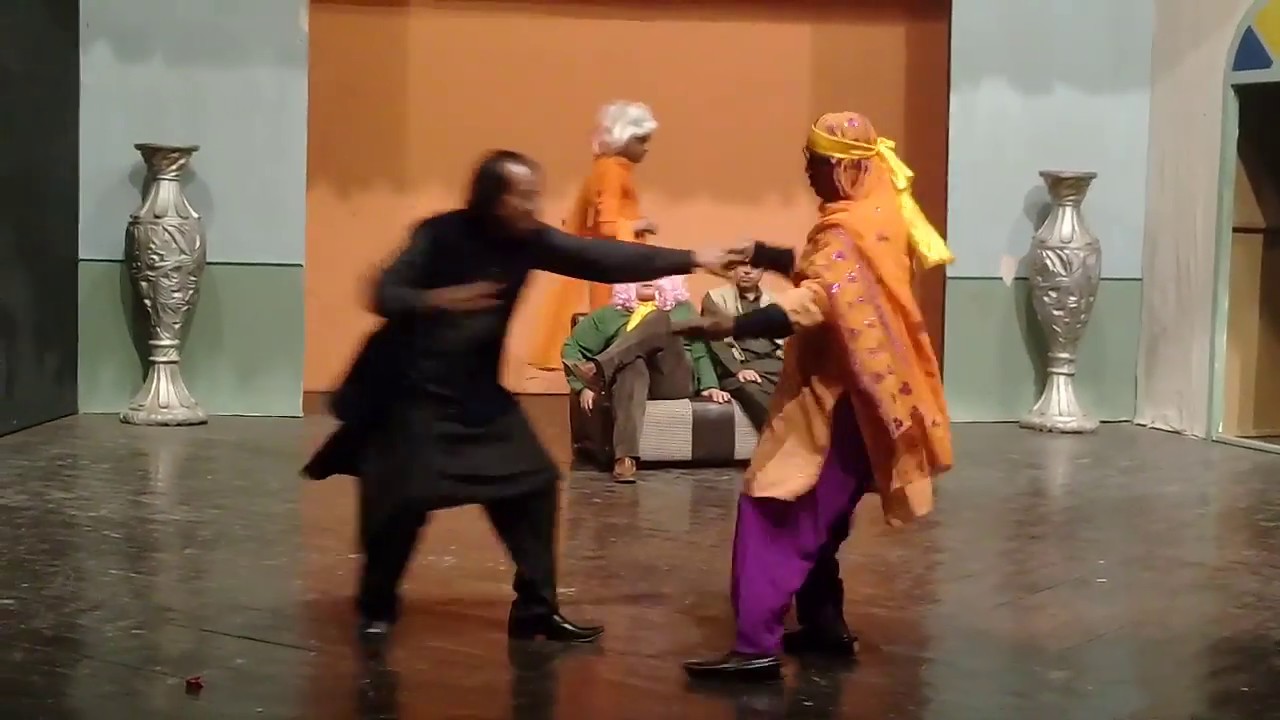 Tahir Noshad Saqi Khan With Ayesha Chauhdary Akmal Rahi New Stage Drama ...