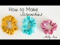 How to Sew Scrunchies - DIY Hair Band Tutorial
