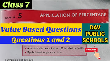 DAV maths class 7 Chapter 5 Value Based Questions
