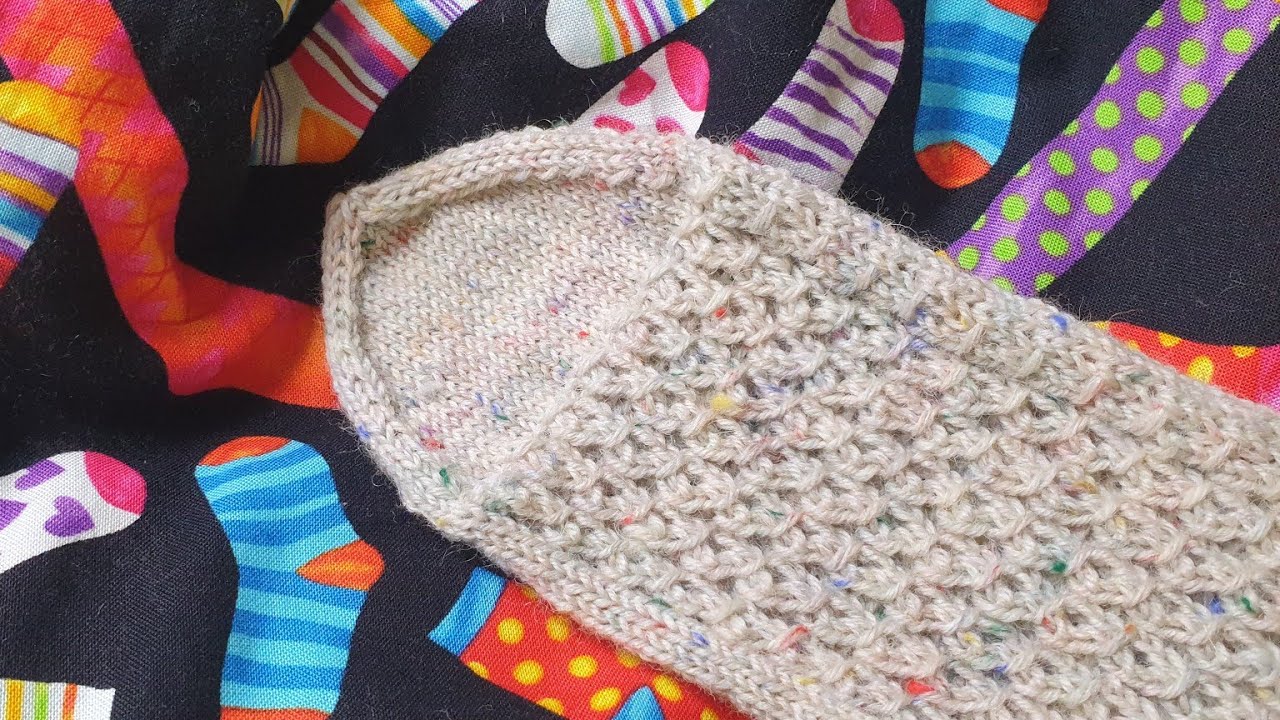 sokken breien met naalden zonder knop. Deel 5: teen en afwerking - YouTube