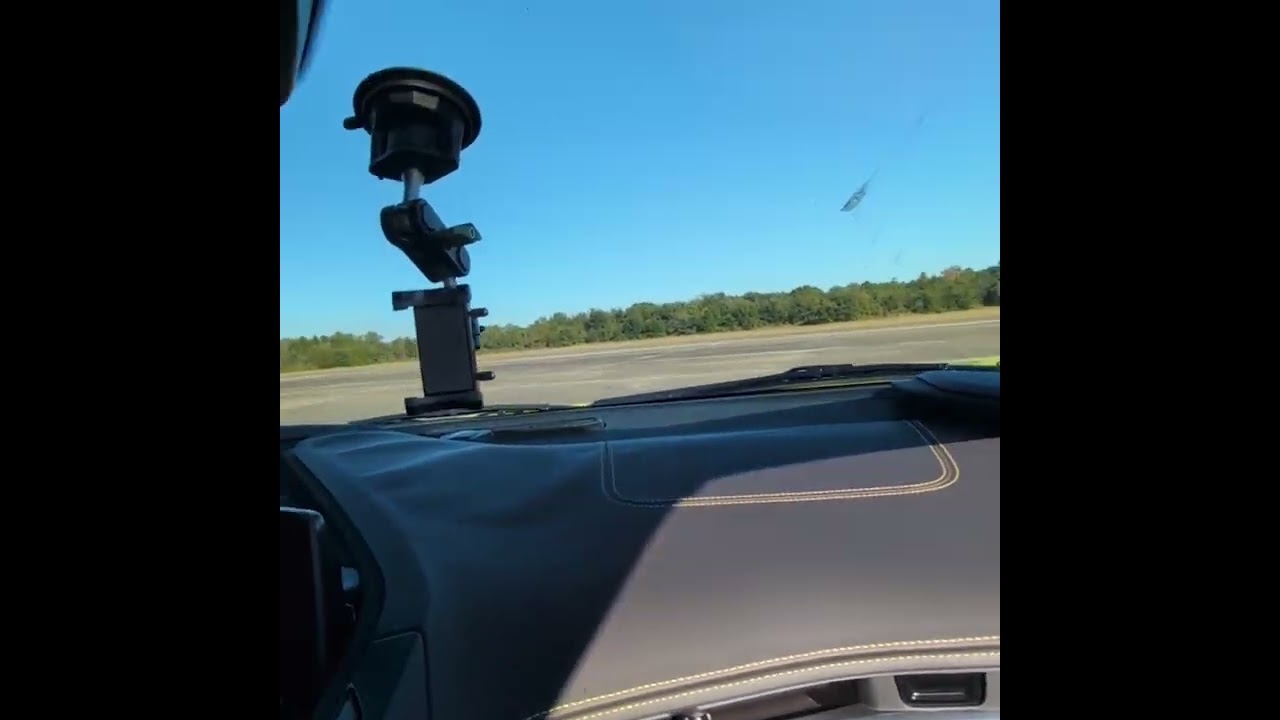 i got to ride in a corvette c8 zo6 on the runway it was a blast