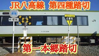 八高線 第一本郷踏切【第四種踏切】列車通過シーン❗