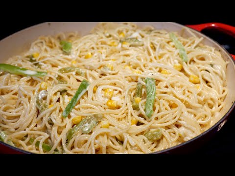 mexican-cheesy-spaghetti-in-20-minutes-|-rajas-spaghetti