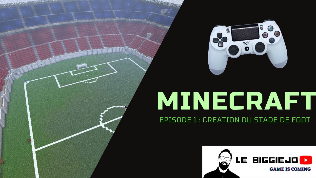 MINECRAFT / TUTO COMMENT FAIRE UN STADE DE FOOT POUR DEBUTANT (épisode