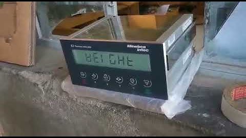 calibration of weighing scale with Minebea indicator