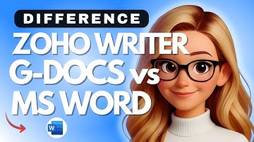 MS Word vs Google Docs & Zoho Writer — Which Is Better - 2025