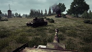 Post Scriptum - Panzer IV duel vs Cromwell and Churchill [GER Comms/ENG Subs]