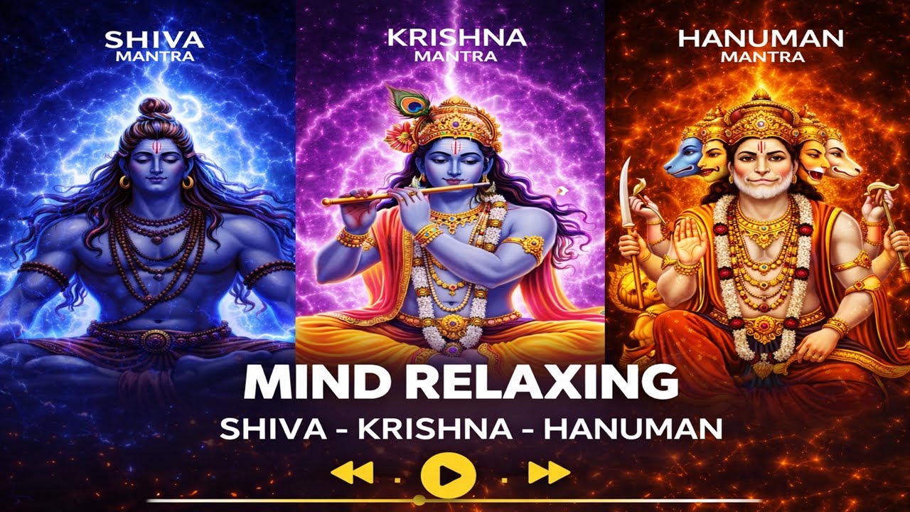🔴 POWERFUL MANTRAS TO REMOVE NEGATIVE ENERGY | TOP 3 – SHIVA MANTRA, KRISHNA MANTRA, HANUMAN MANTRA
