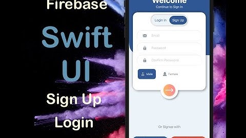 SwiftUI firebase authentication