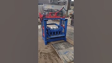 small diesel engine concrete movable manual no motor block making machine