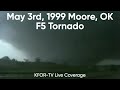 May 3rd, 1999 Moore Oklahoma F5 Tornado (KFOR-TV) Bridge Creek - Del City Live Coverage