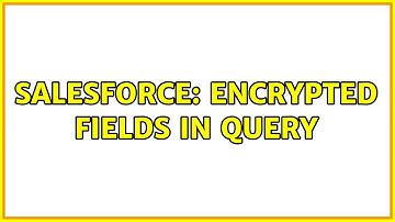 Salesforce: Encrypted fields in Query