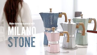 Cafetera italiana 6 tazas Grosche azul - Malongo