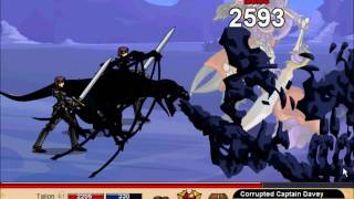 DragonFable - Talion VS. Melt Face Captain Davey on Hard Mode