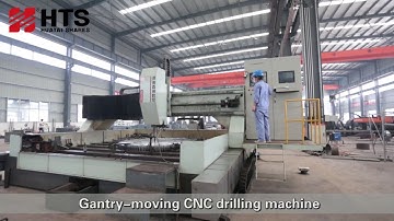 Gantry-moving CNC drilling machine