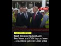 Nach Trumps Medienbann:Fox News und CNN boycottieren - seine Rede geht im Lärm unter