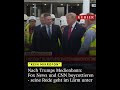 Nach Trumps Medienbann:Fox News und CNN boycottieren - seine Rede geht im Lärm unter