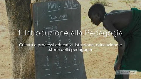 Qual è il significato di pedagogia?