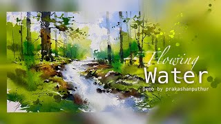 Watercolor painting | painting tutorial for beginners | watercolor demo by prakashanputhur